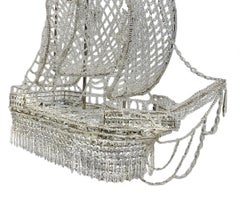 Kristallkronleuchter in Schiffsform