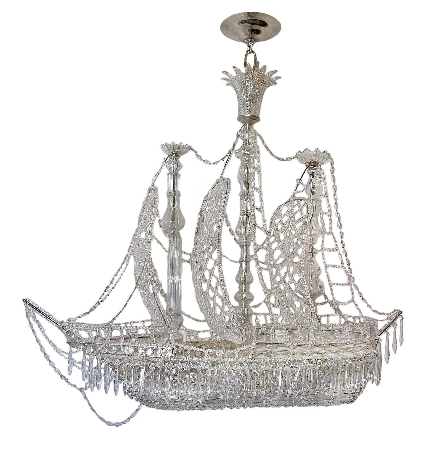 crystal ship chandelier