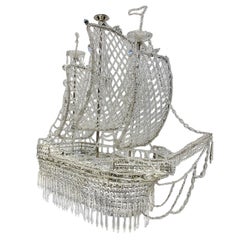 Ship-Shaped Crystal Chandelier