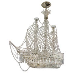 Ship-Shaped Crystal Chandelier