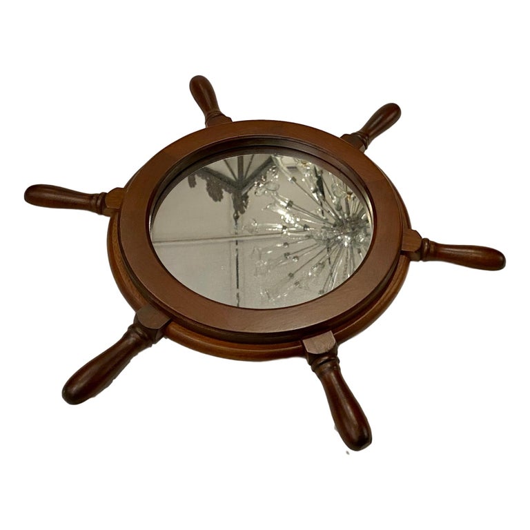Ship Steering Wheel Mirror At 1stdibs, Ship Steering Wheel Mirror