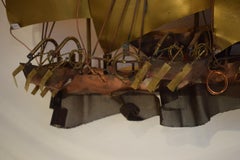 Ship Wall Light in Solid Copper & Brass by Daniel d'Haeseleer