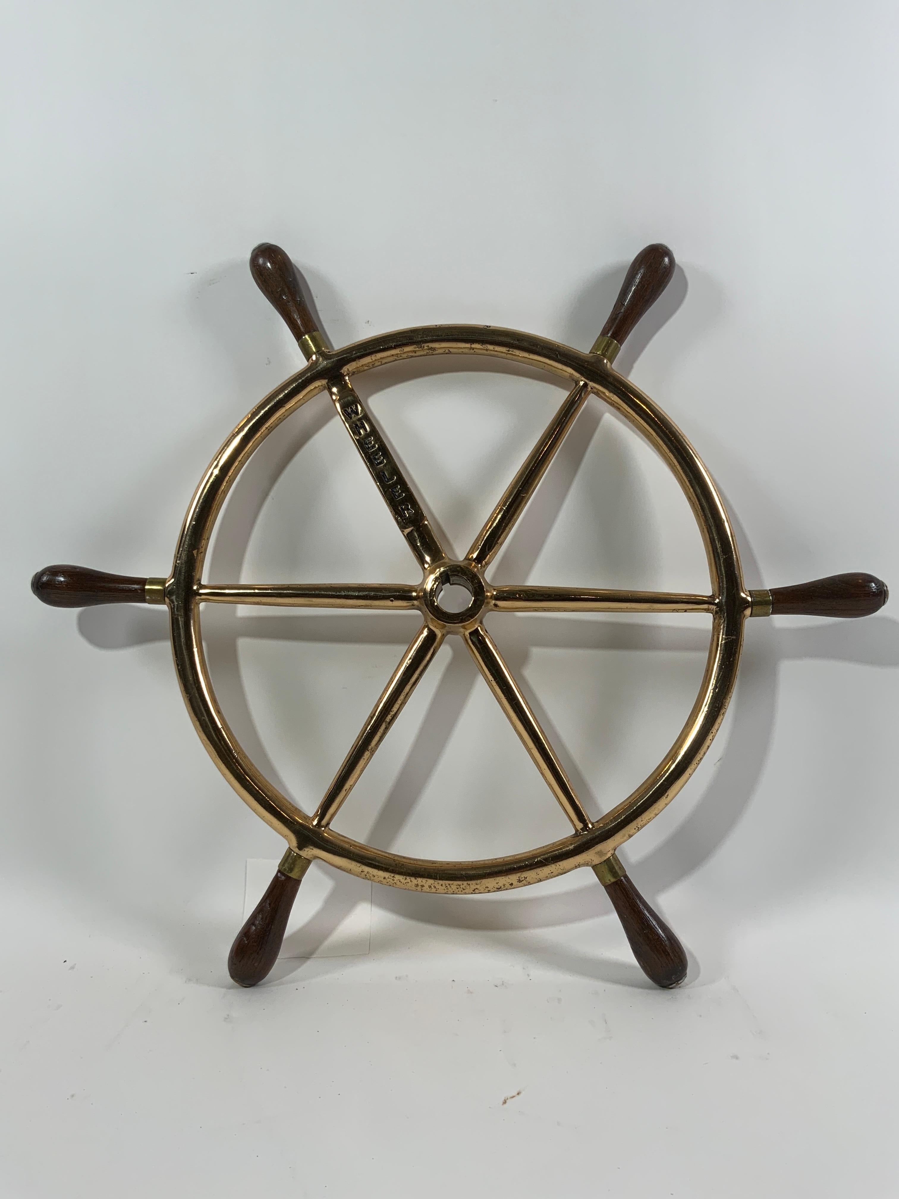 North American Ship Wheel from a Wheeler Yacht For Sale