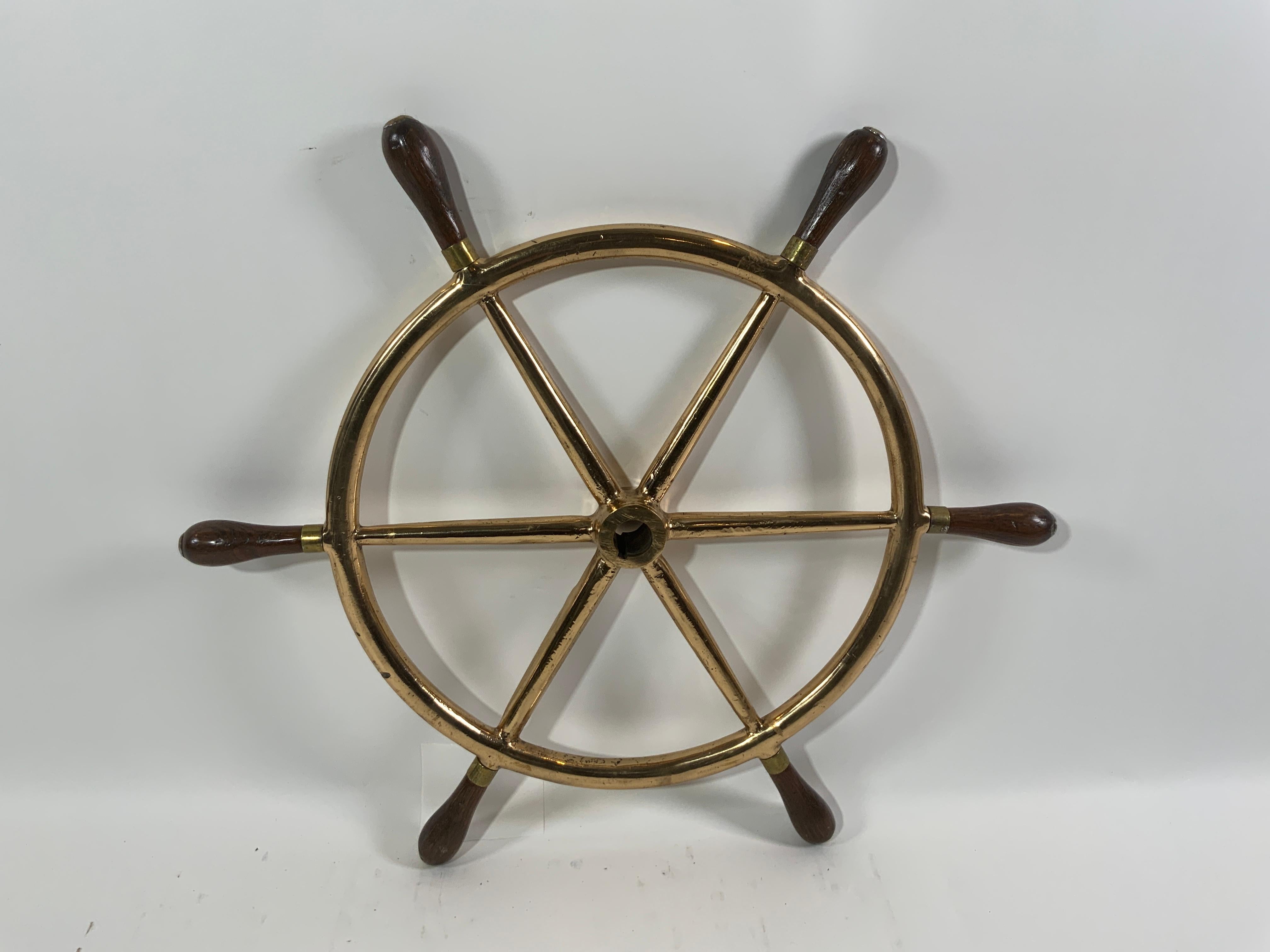 Ship Wheel from a Wheeler Yacht For Sale 2
