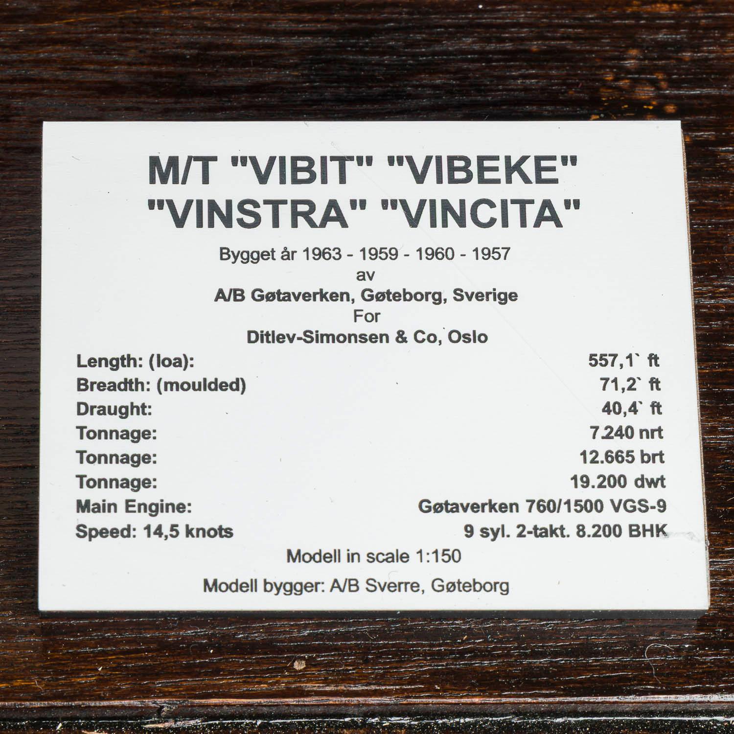 Modèle de construction navale du pétrolier VIBIT réalisé en 1963. en vente 12