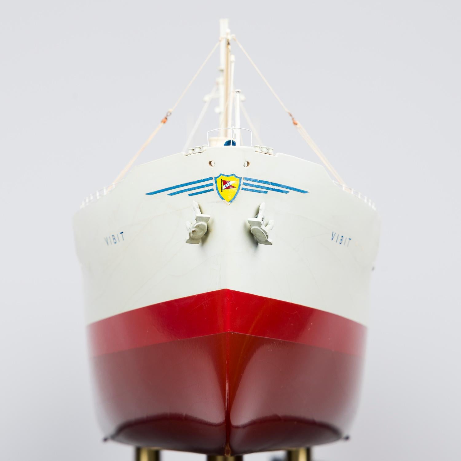 Modèle de construction navale du pétrolier VIBIT réalisé en 1963. en vente 3