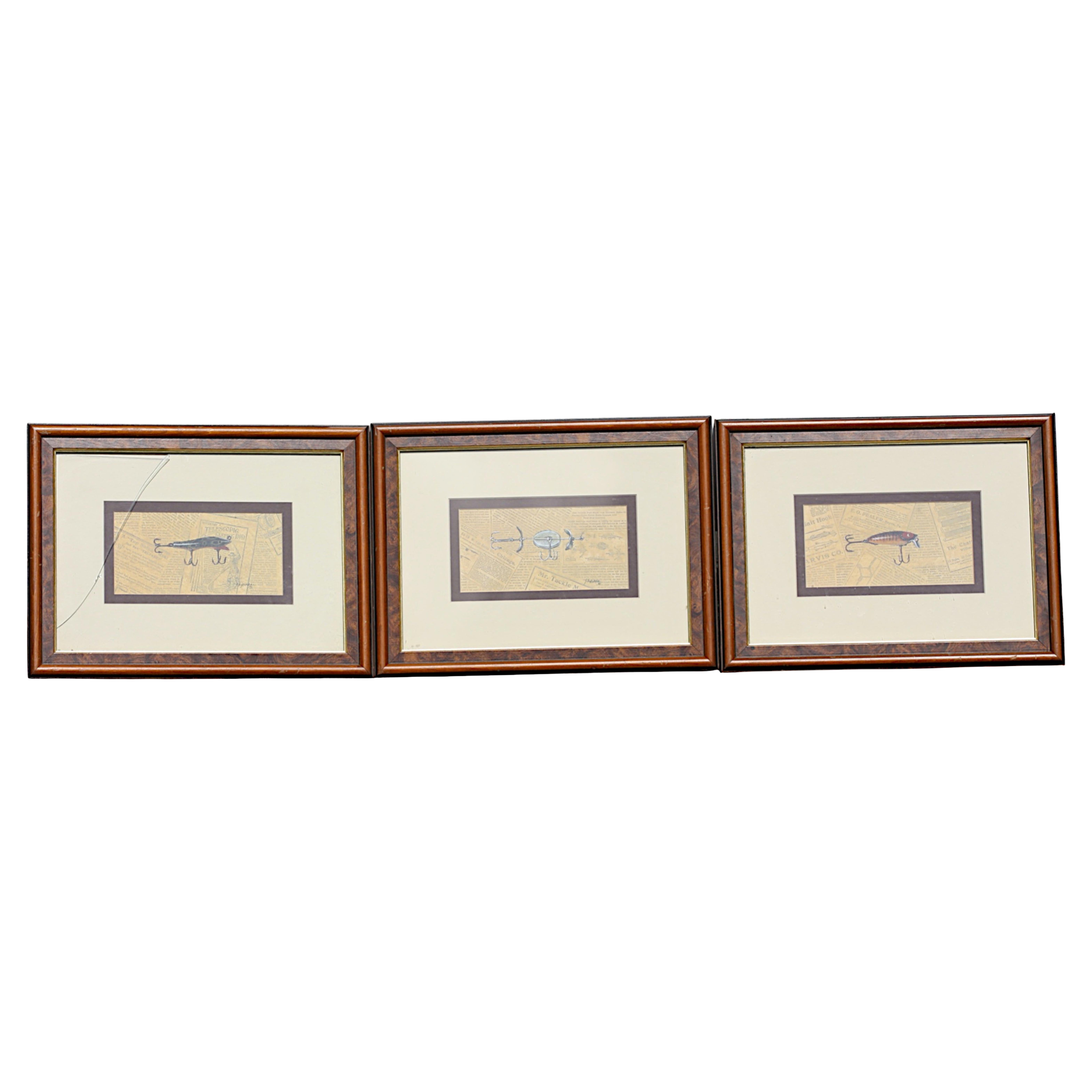 Shipman, (?) Tres aguadas mixtas de señuelos de pesca en venta