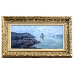 Antique "Shipping off the Coast" by Severin Nilsson