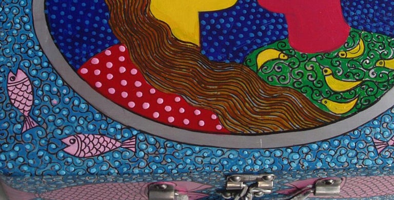 Shipra Bhattacharya Couple Painting Aluminium Box Acrylic