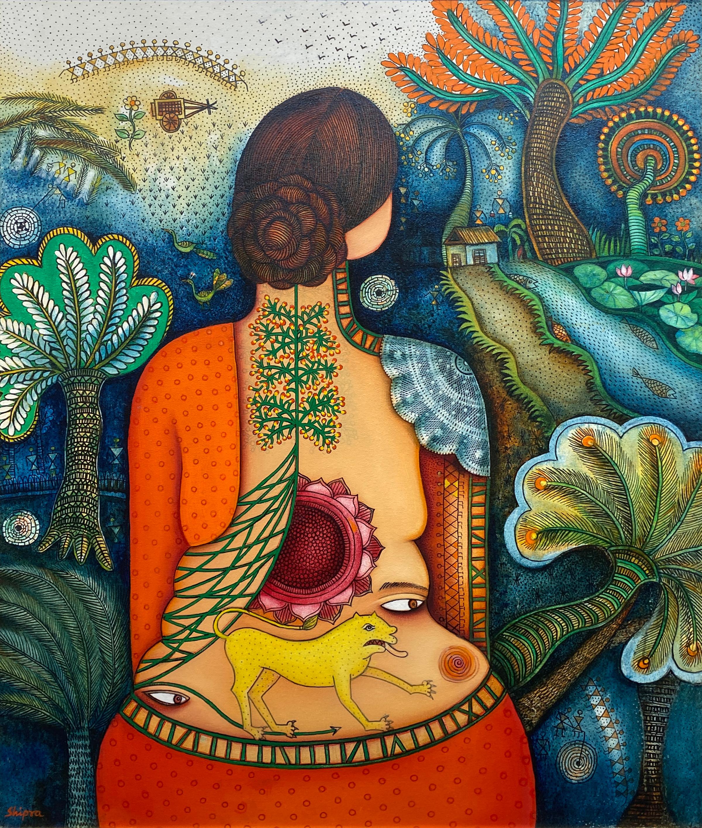 Shipra Bhattacharya Peintures - Figuratif