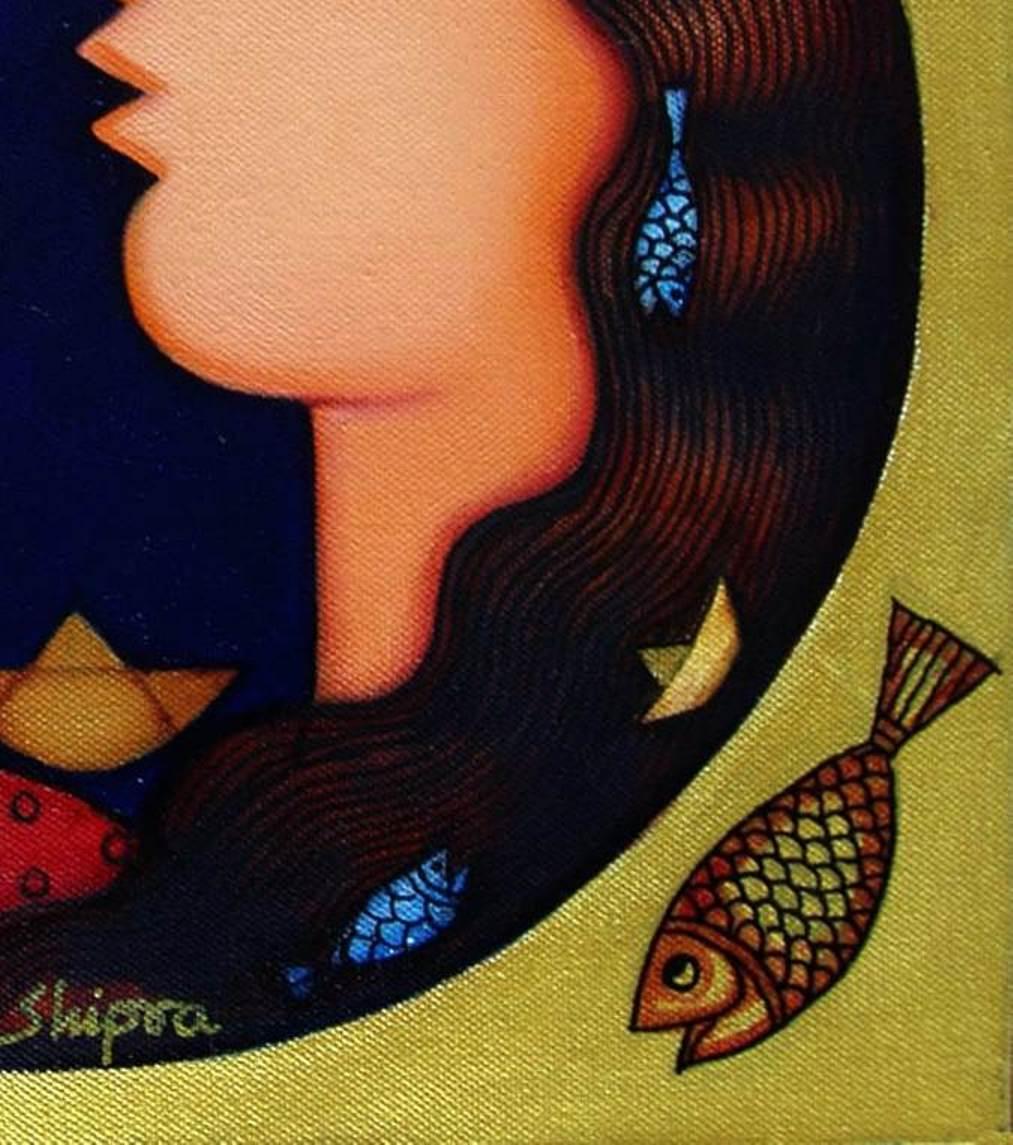 Shipra Bhattacharya
Untitled - 12 x 12 inches (unframed size)
Acrylic on canvas

Style : Shipra, is a leading contemporary mid career artist of India. Shipra Bhattacharya’s work has dealt with women’s issues in a confrontational, yet subtle manner.