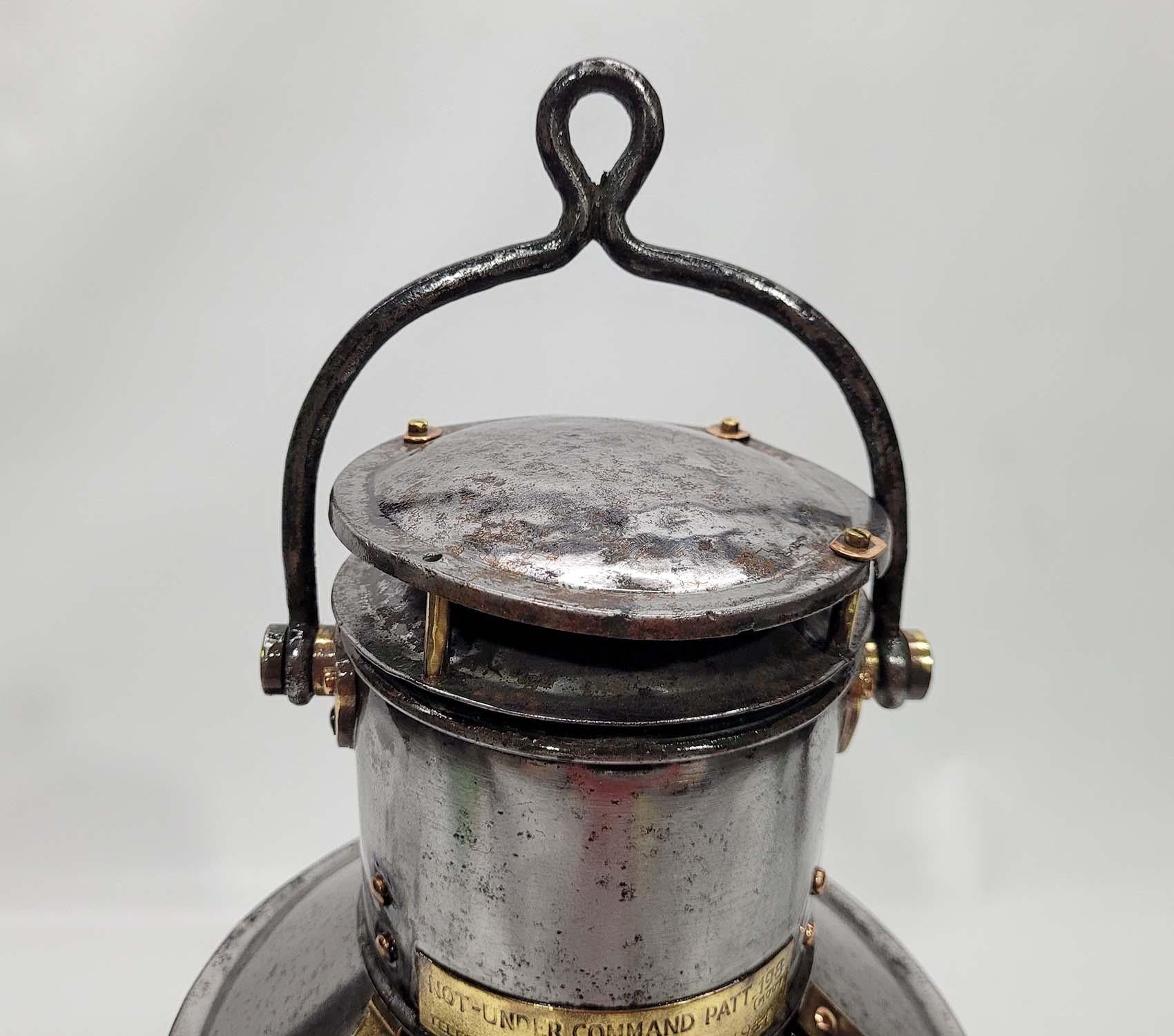 Ships Anchor Lantern In Good Condition For Sale In Norwell, MA