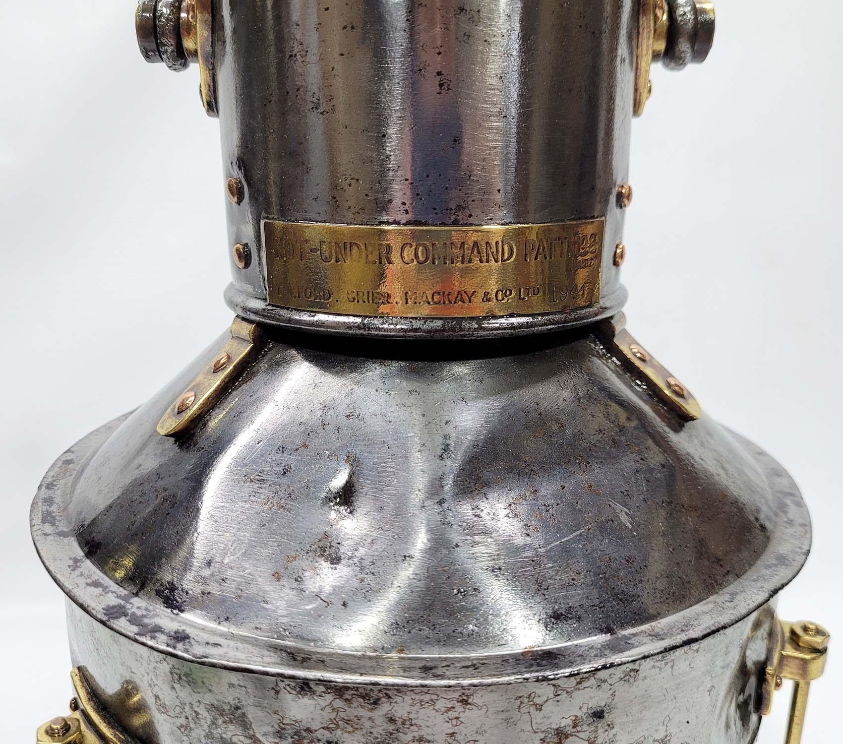 Mid-20th Century Ships Anchor Lantern For Sale