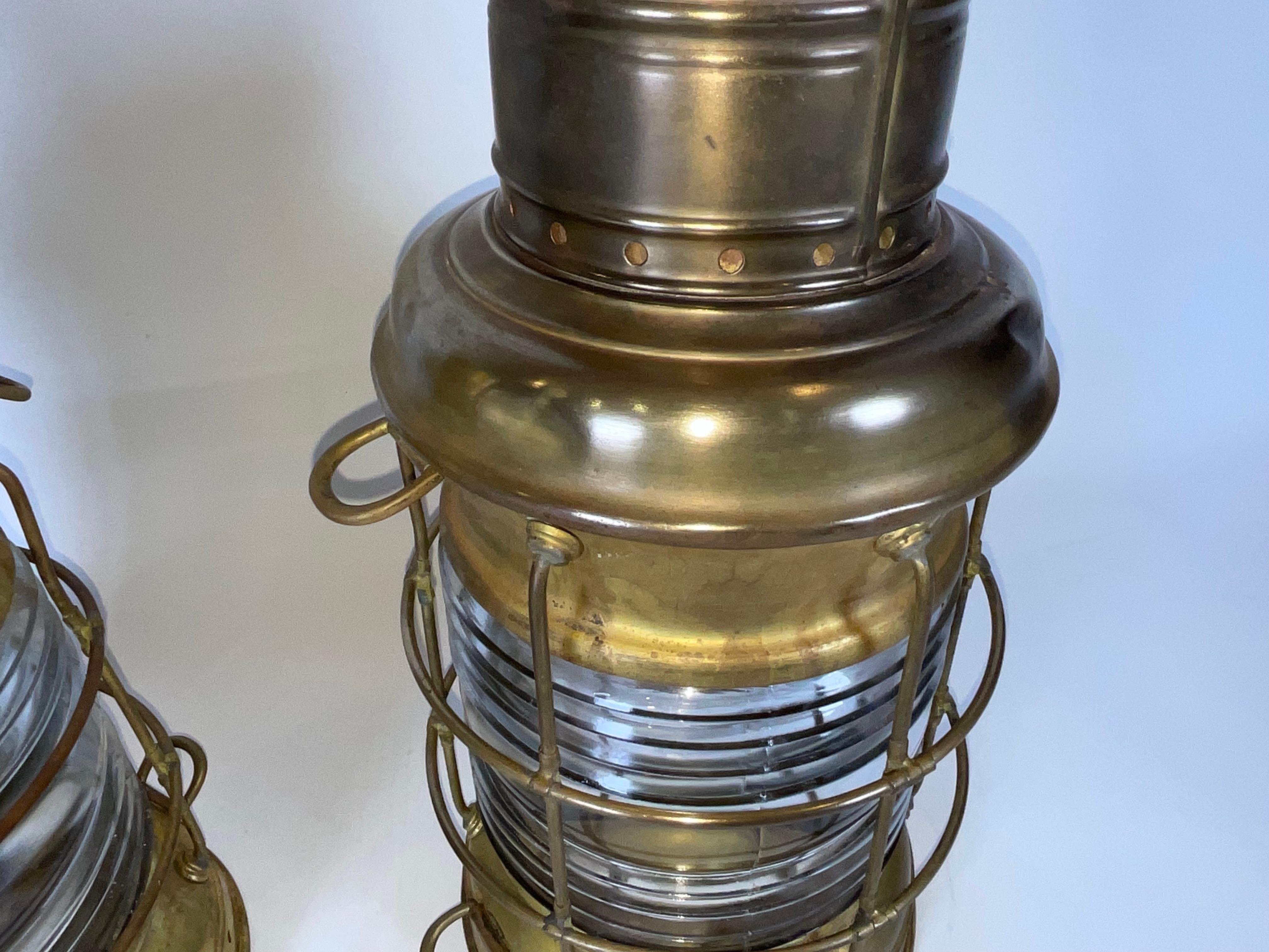 Lanterne Anchor Lamps di Perkins Marine Lamp Company in vendita 5