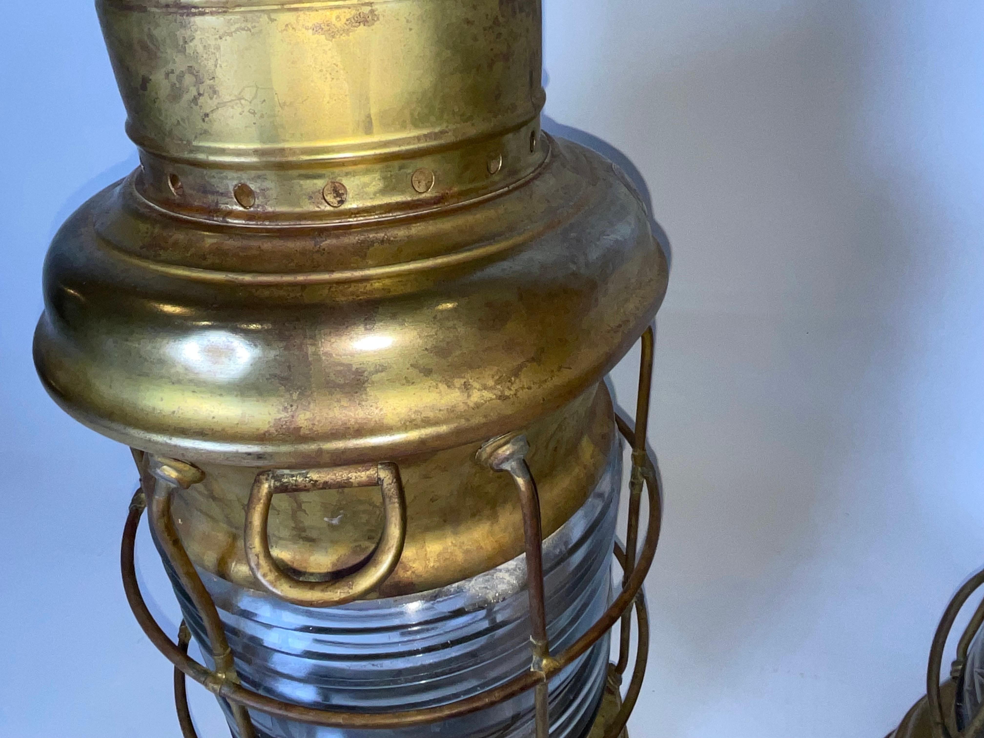 Lanterne Anchor Lamps di Perkins Marine Lamp Company in vendita 6