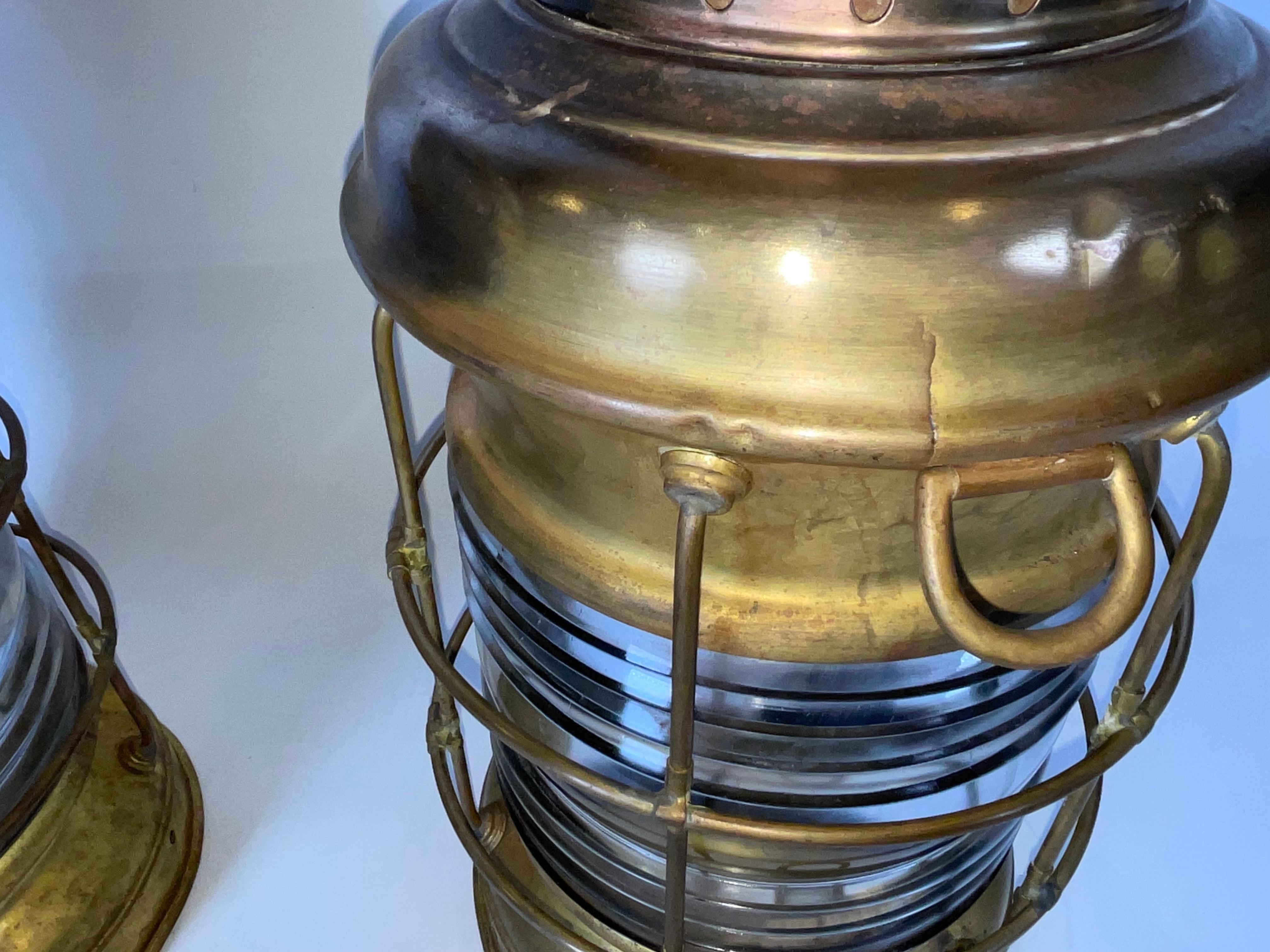 Lanterne Anchor Lamps di Perkins Marine Lamp Company in vendita 7