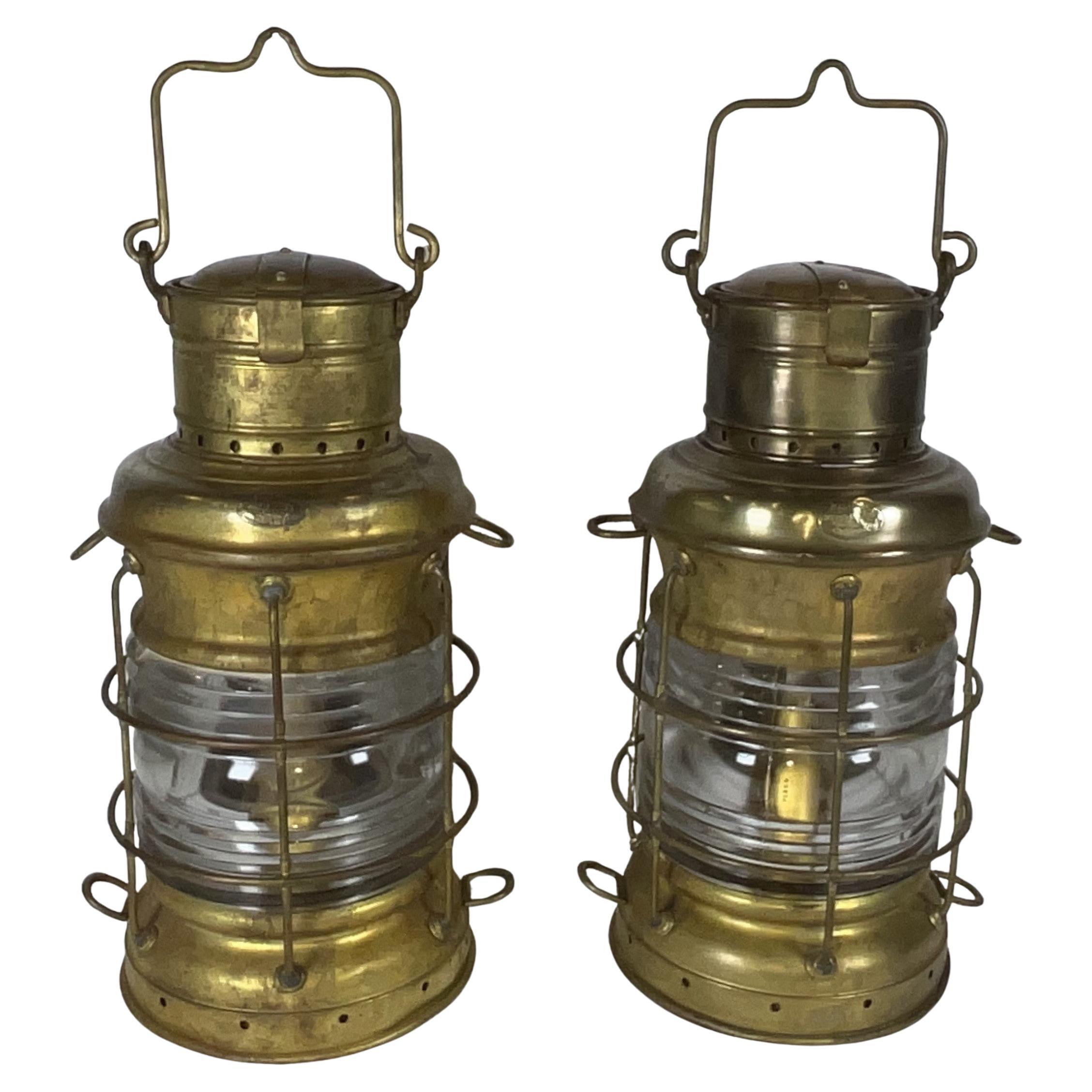 Ships Anchor Lanterns by Perkins Marine Lamp Company