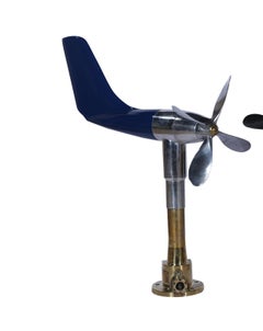 Ship's Anemometer and Aerovane Repurposed as Kinetic Sculpture