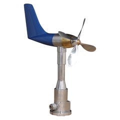 Ship's Anemometer and Aerovane Repurposed as Kinetic Sculpture
