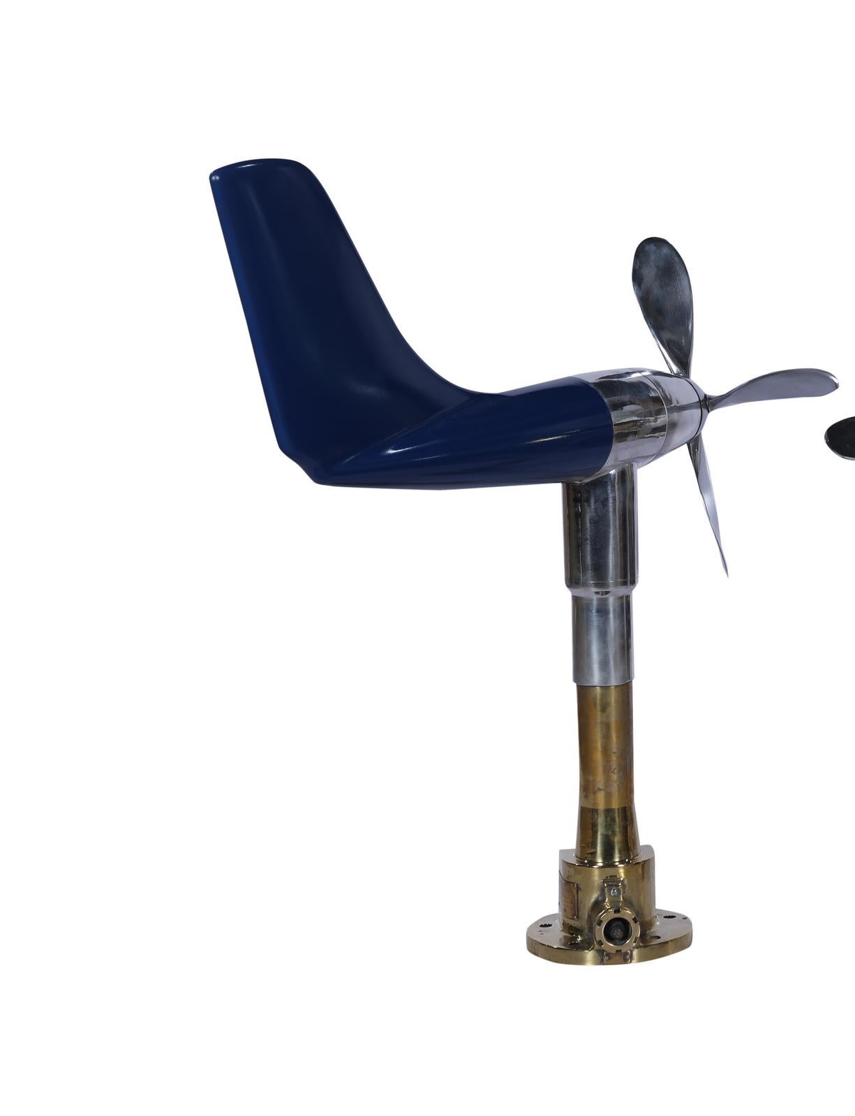 Industrial Ship's Anemometer and Aerovane Repurposed as Kinetic Sculpture For Sale