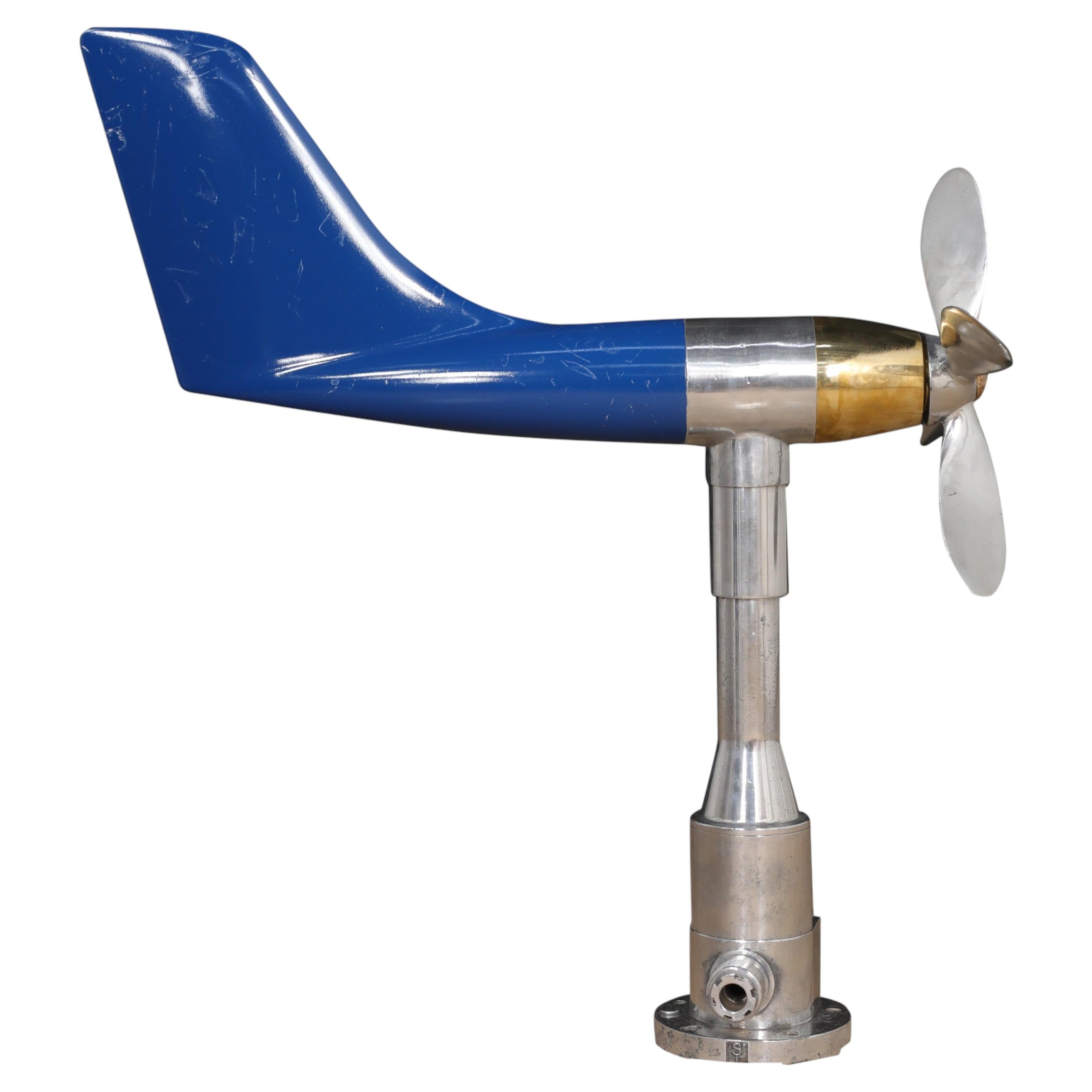 Ship's Anemometer and Aerovane Repurposed as Kinetic Sculpture