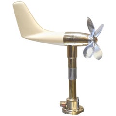 Retro Ship's Anemometer in Brass