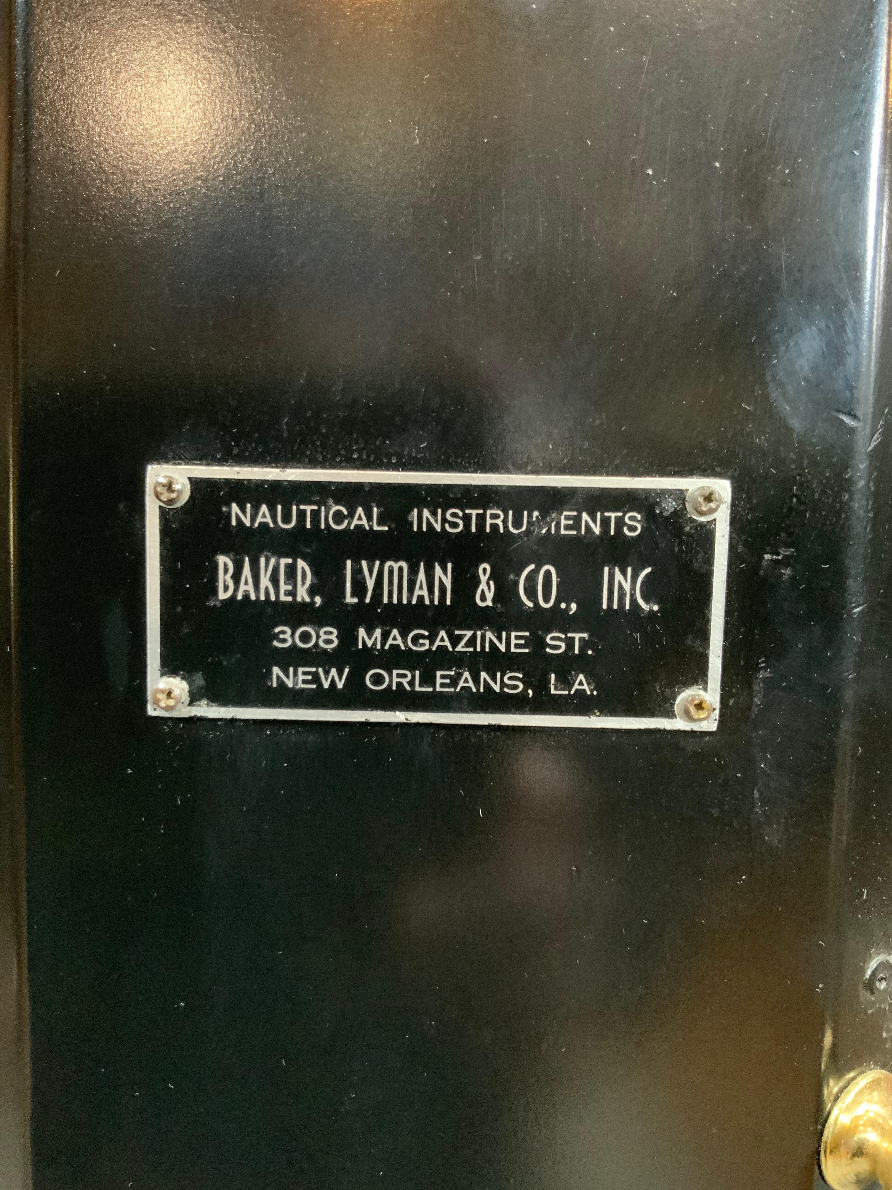Schiffsbinnacle von Baker Lyman aus New Orleans, Louisiana (Metall) im Angebot