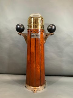 Ship's Binnacle with Unique Tapered Mahogany Base by English Maker