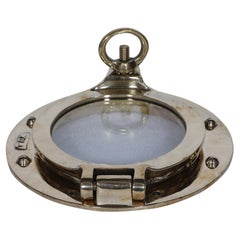 Ship's Brass Porthole Window, 1980's