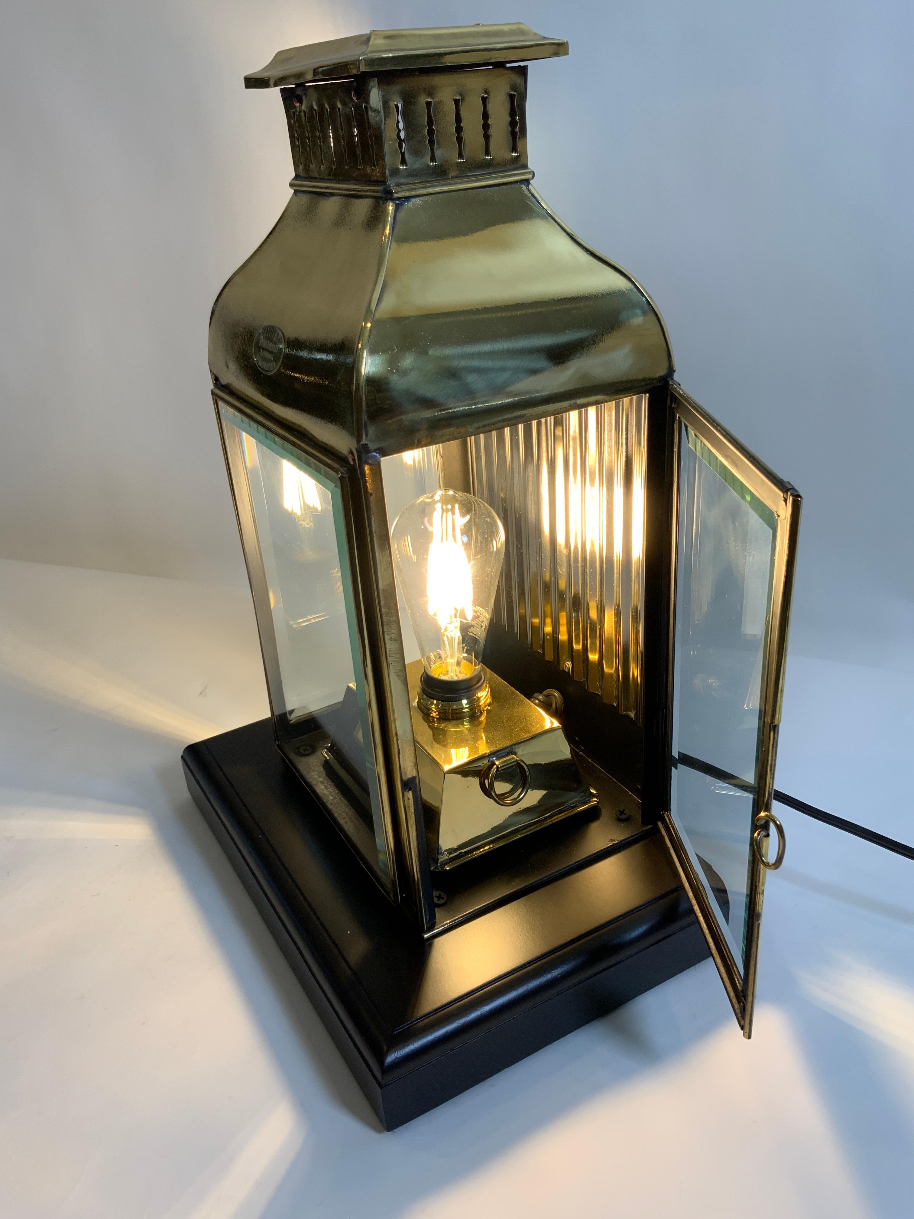 Bronze Ship's Cabin Lantern by Davey of London For Sale