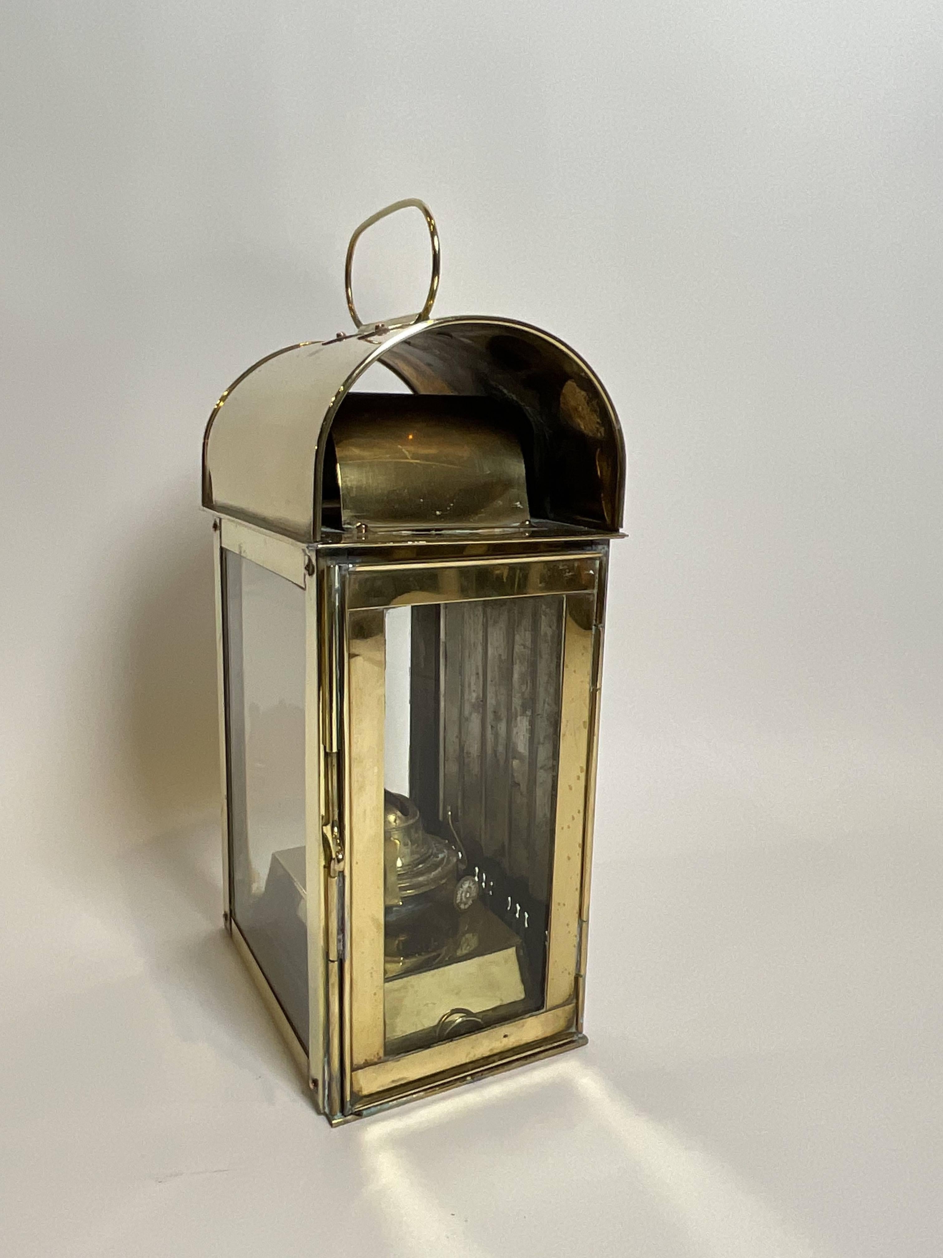 Mid-20th Century Ships Cabin Lantern With Oil Burner