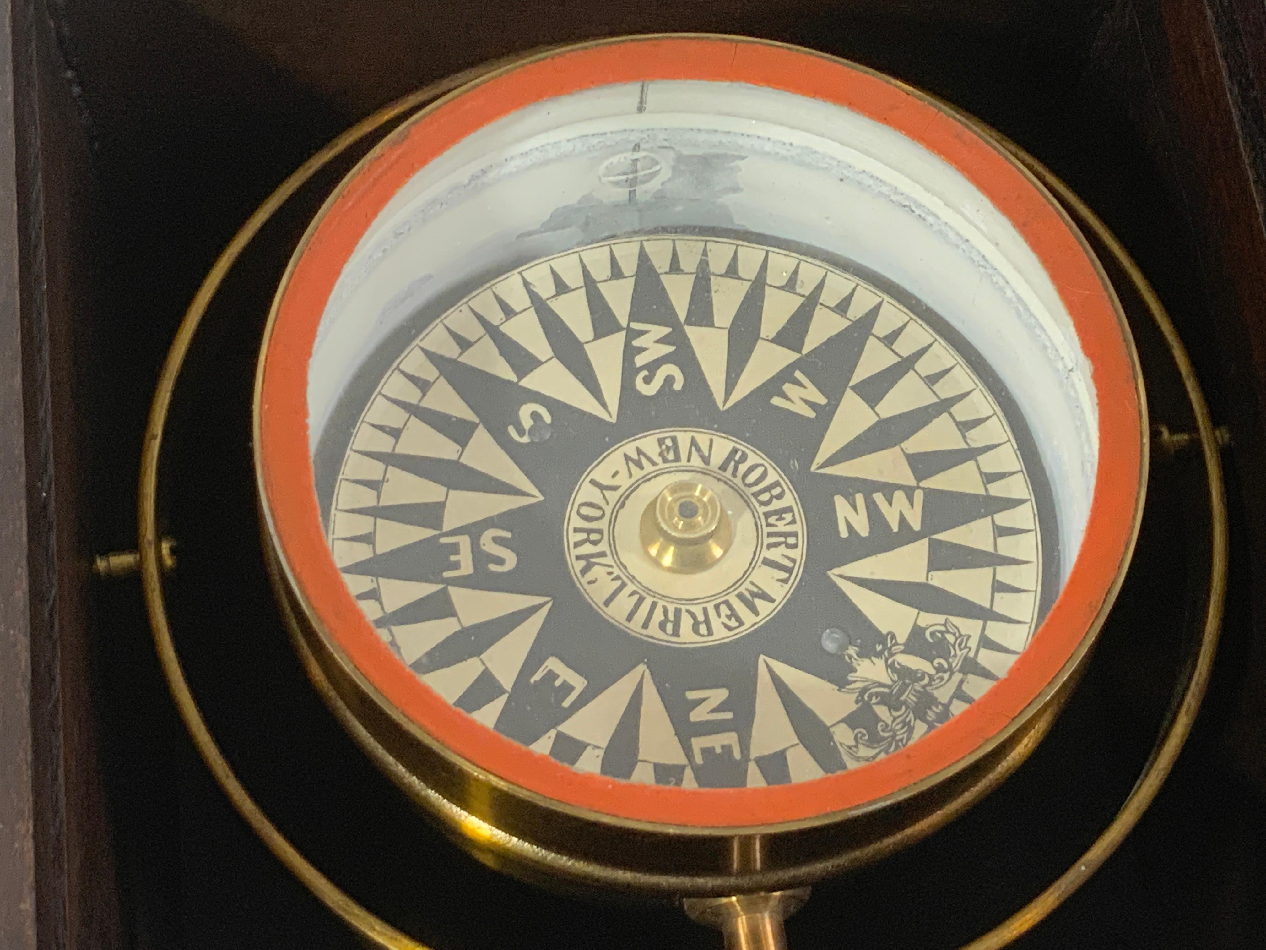 Ships Compass from Robert Merrill of New York 1