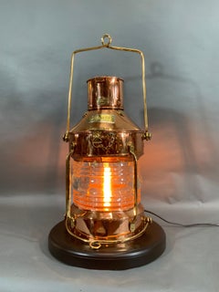 Ship's Copper Anchor Lantern from Early Twentieth Century by R.C. Murray