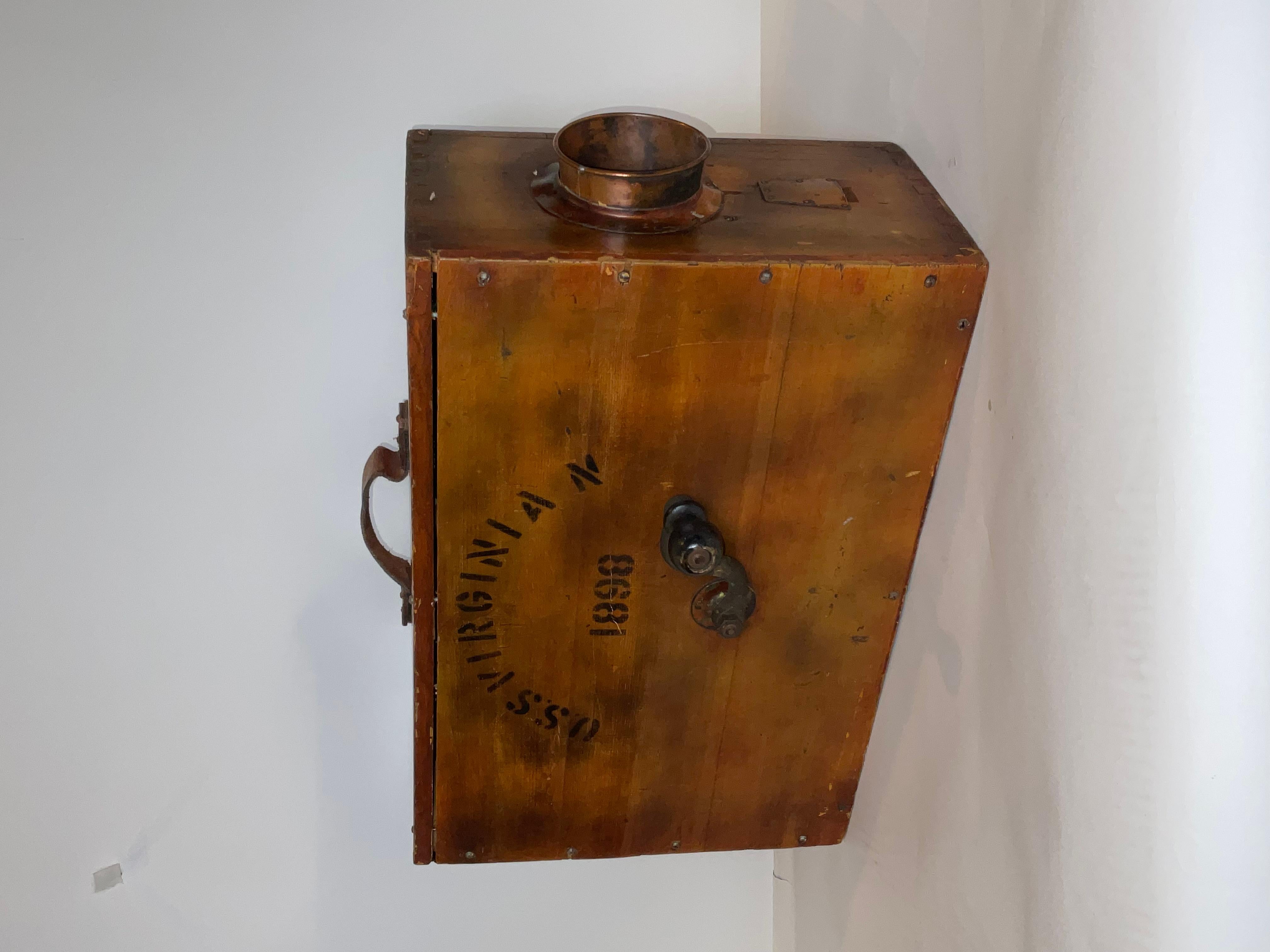 Late 19th Century Ship's Foghorn from the U.S.S. Virginian, 1898 For Sale