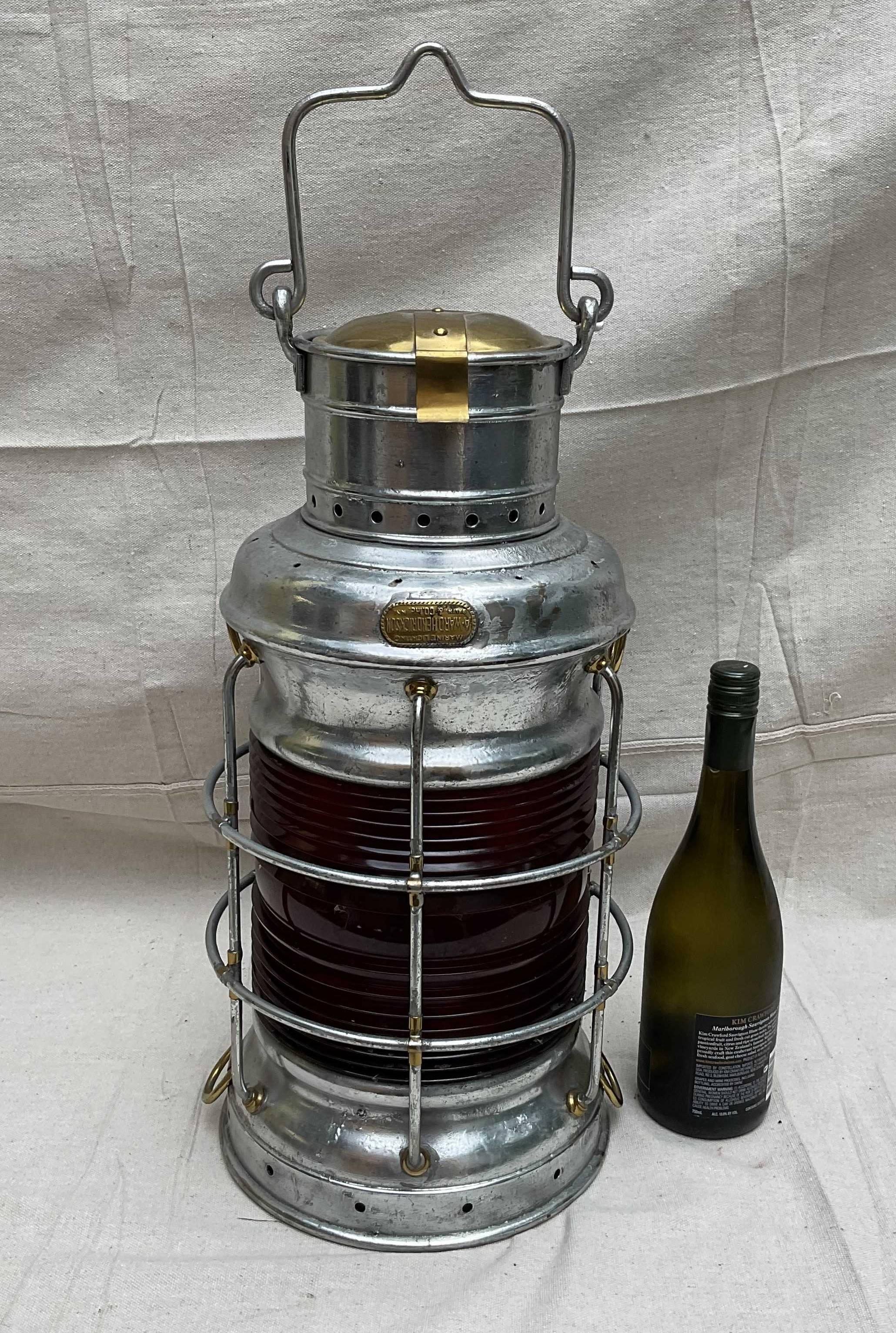 North American Ships Lantern By A Ward Hendrickson For Sale
