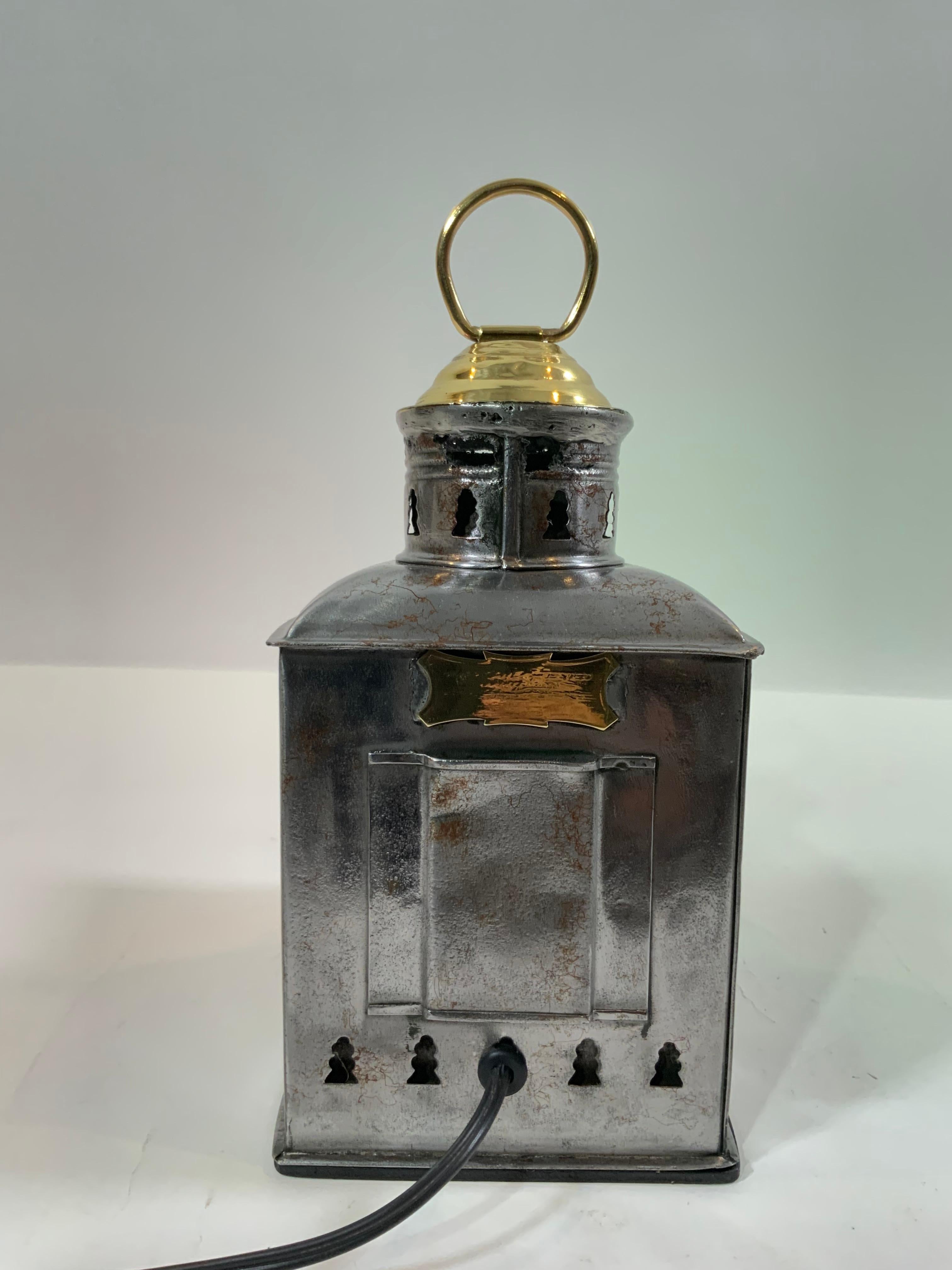 Ships Lantern with Port and Starboard Lenses For Sale 1