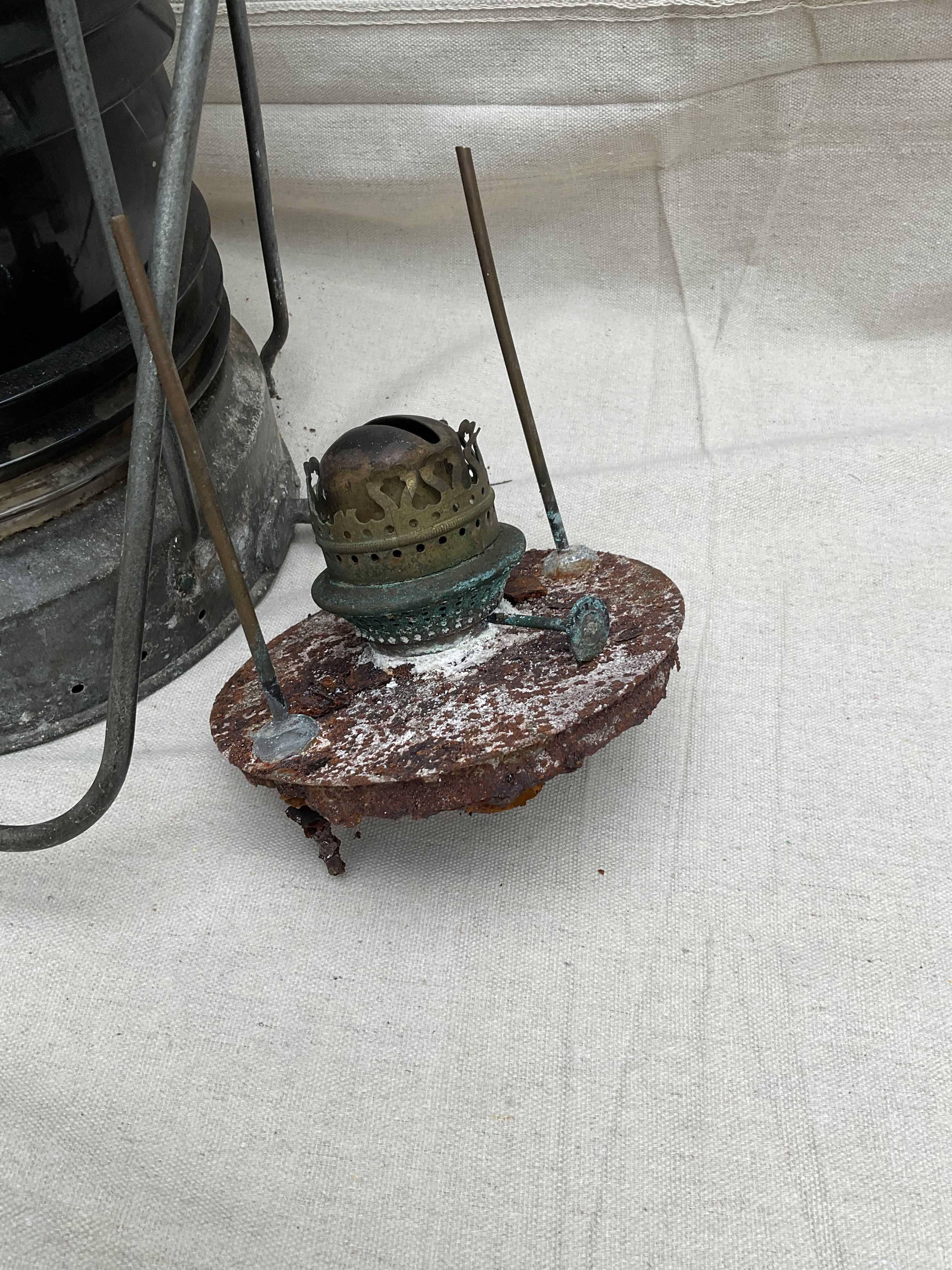 Ships Lantern With Ruby Red Lens For Sale 4
