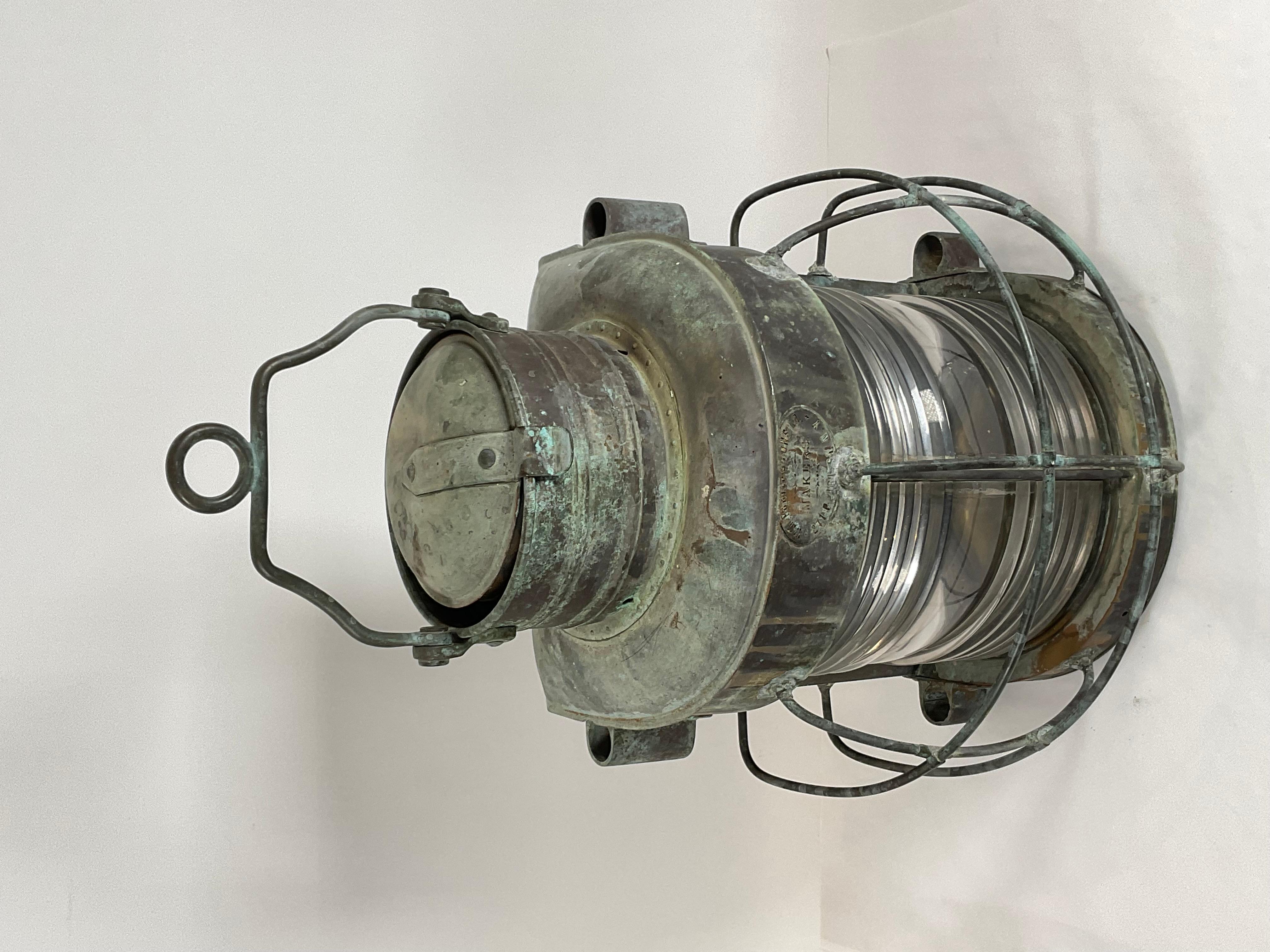 Ships Masthead Lantern by Porter of New York For Sale 11
