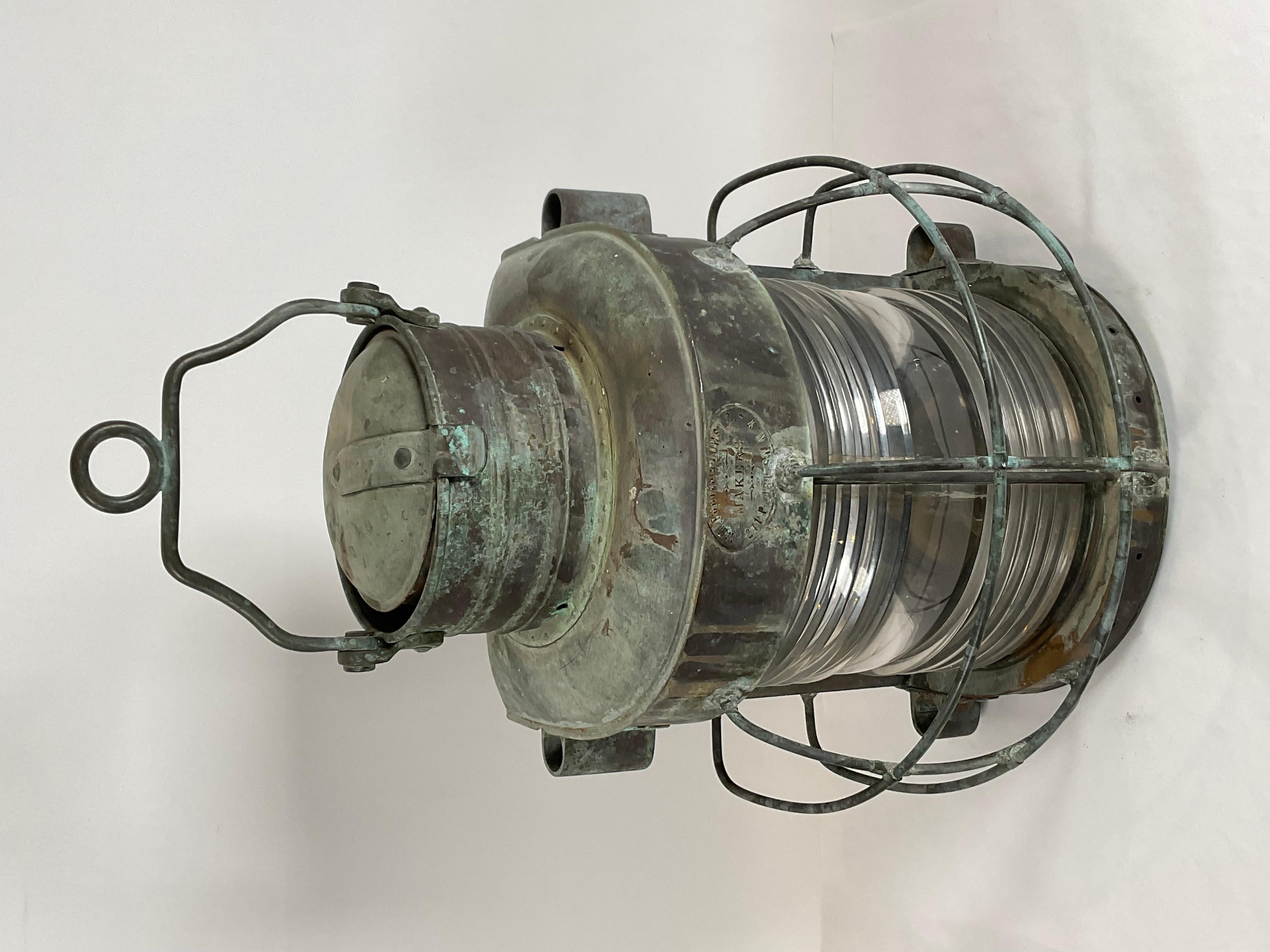Ships Masthead Lantern by Porter of New York For Sale 12
