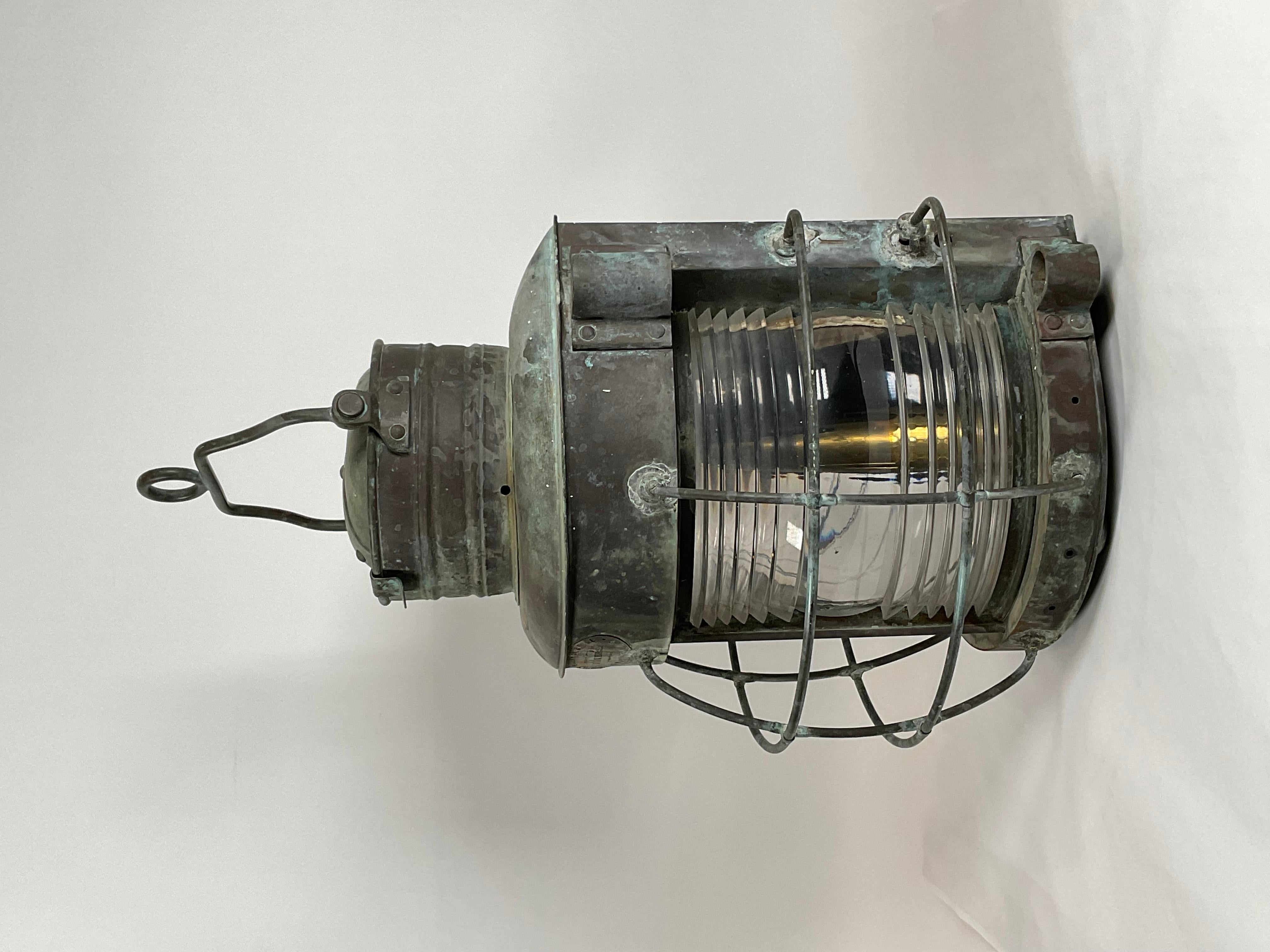 Ships Masthead Lantern by Porter of New York For Sale 2