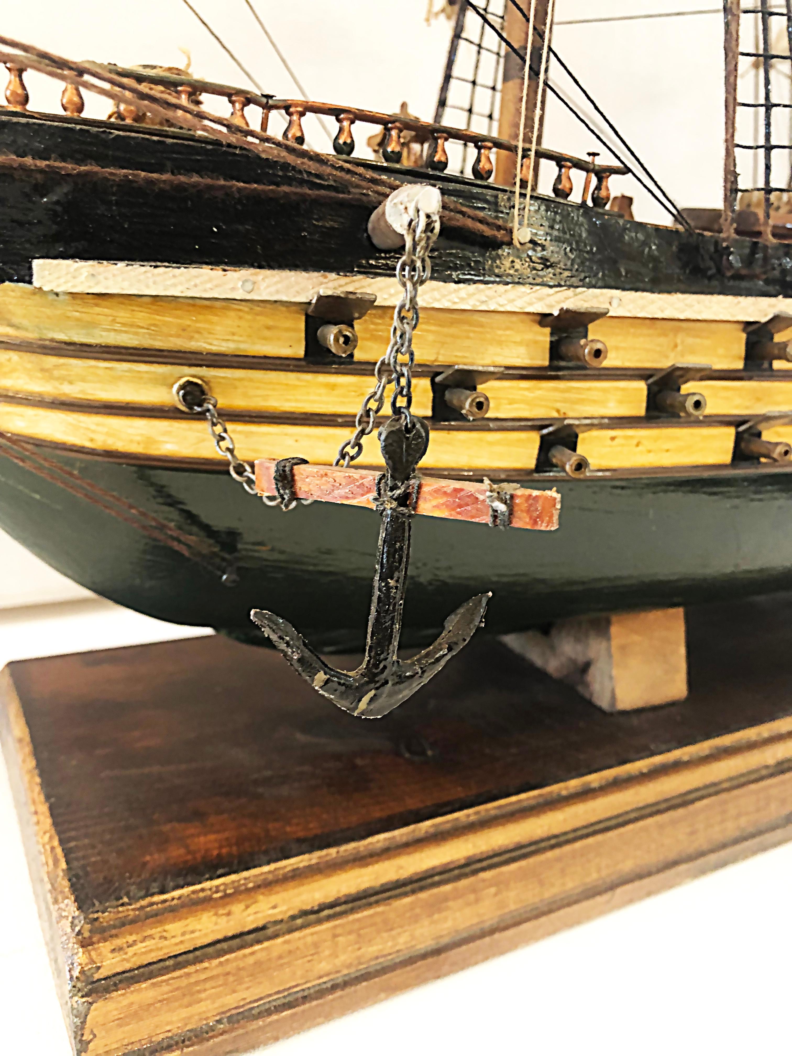 Brass Ship's Model 