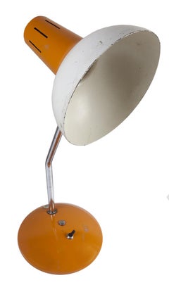 Ship's Nautical Adjustable Desk Lights with Original Paint, Russian, Midcentury