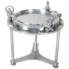 Ship's Nautical Porthole Coffee or Side Table By Deborah Lockhart Phillips