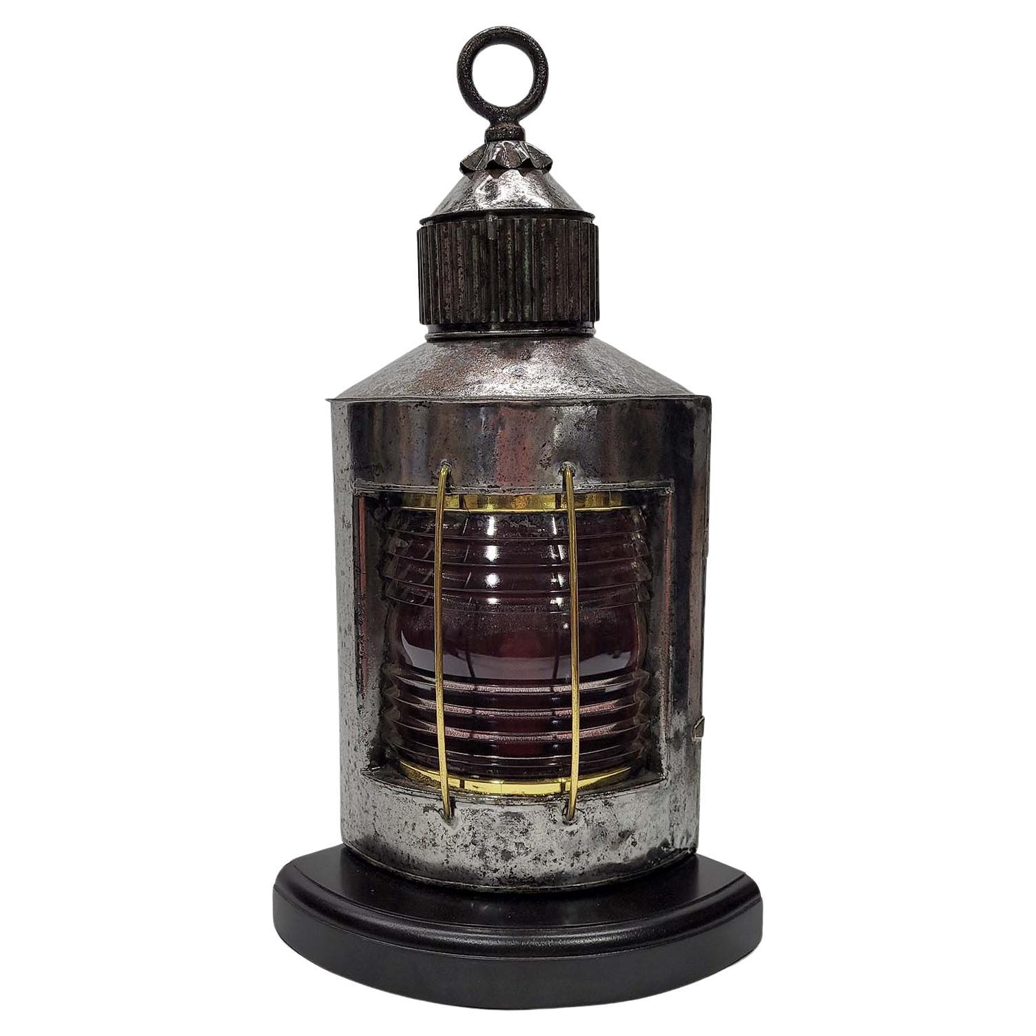 Ships Port Lantern by Peter Gray of Boston For Sale