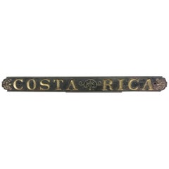 Ships Quarterboard, S.S. Costa Rica