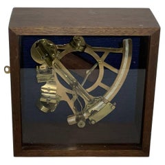 Ships Sextant in a custom Mahogany Wall Box