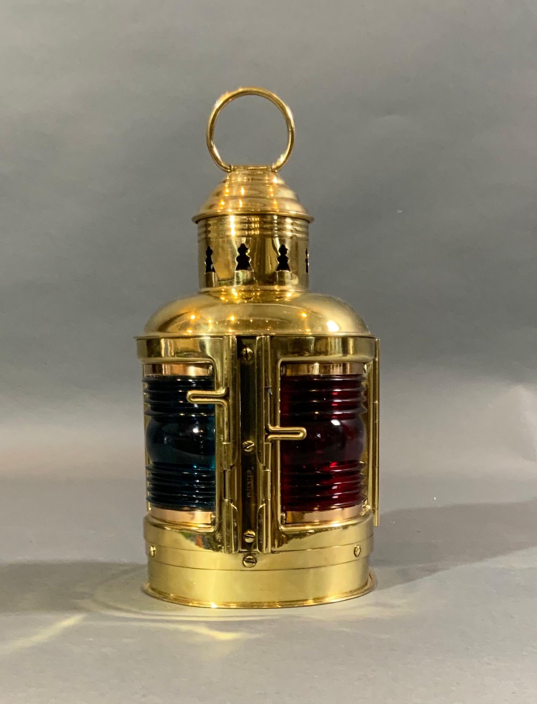 Ships Solid Copper Anchor Lantern, Circa 1920 For Sale 4