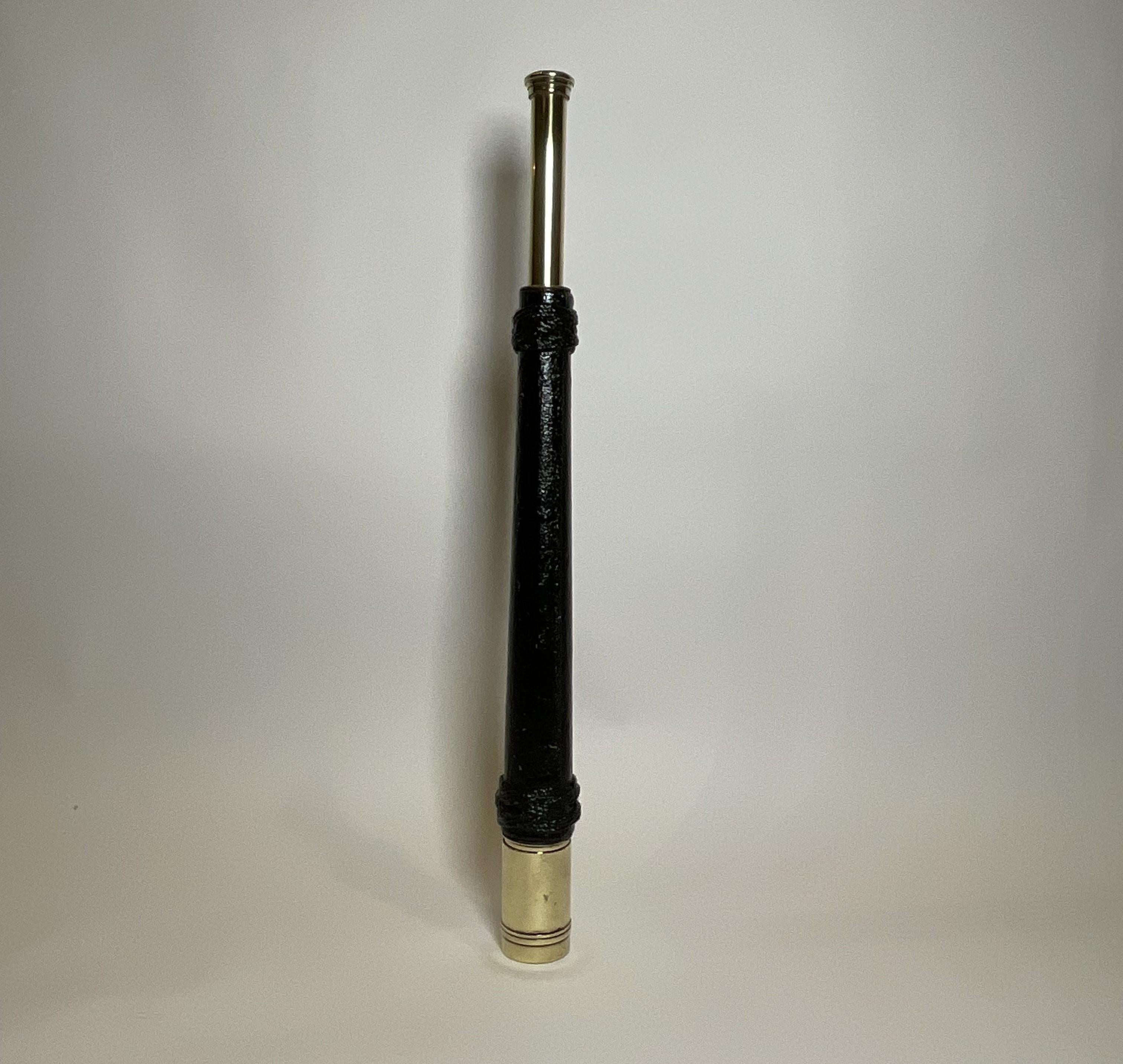 North American Ships Spyglass Telescope with Rope Cover For Sale