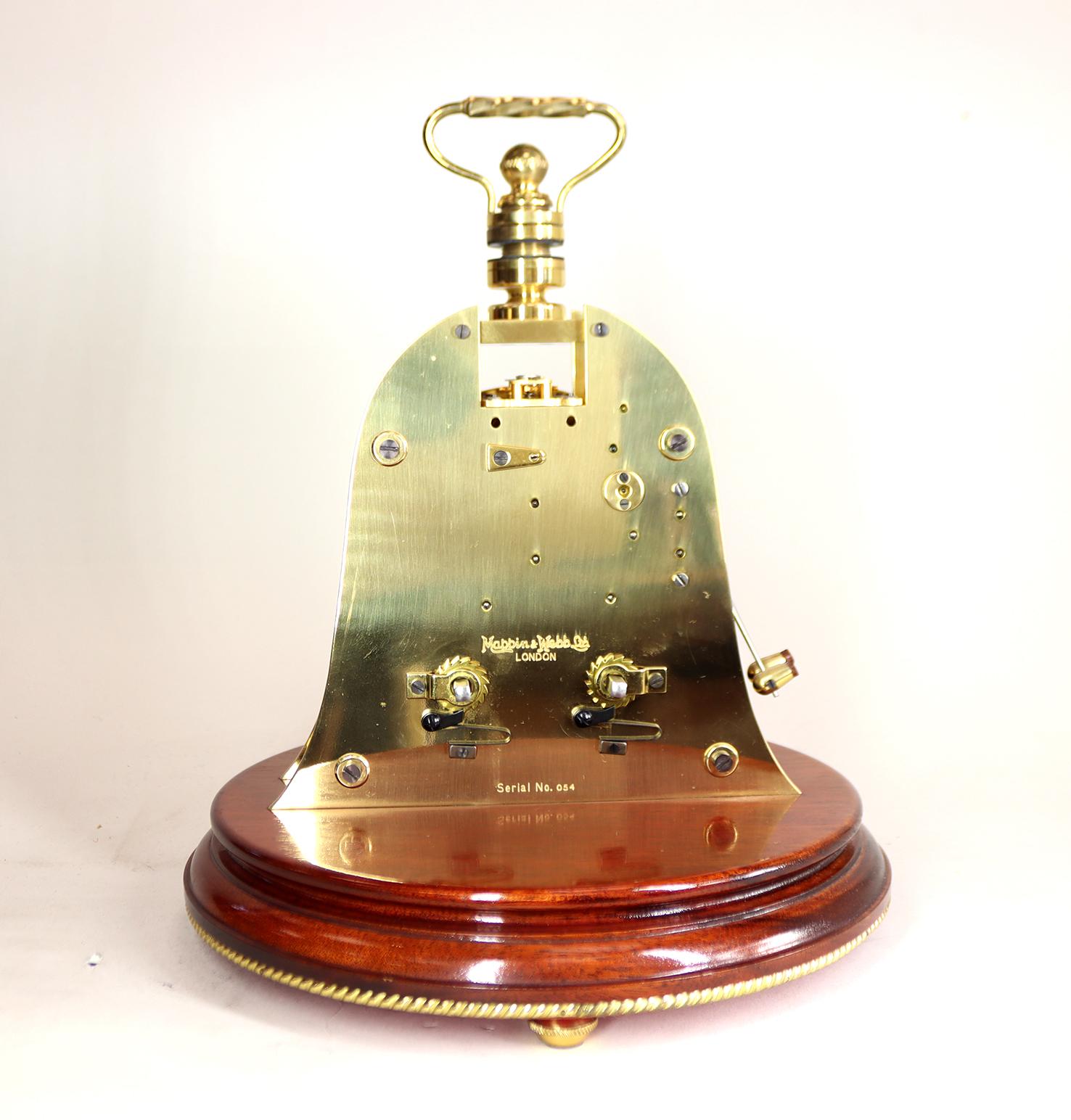 Late 20th Century Ships Striking Bell Clock by Mappin and Webb For Sale