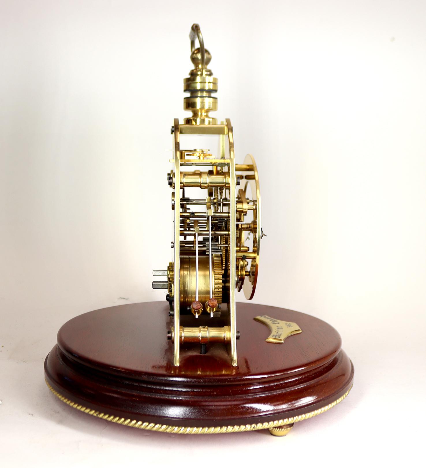 Brass Ships Striking Bell Clock by Mappin and Webb For Sale